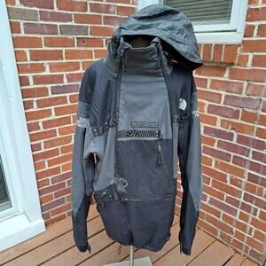 %North Face Mens Black/Gray Vintage Steep Tech Jacket Size 2XL